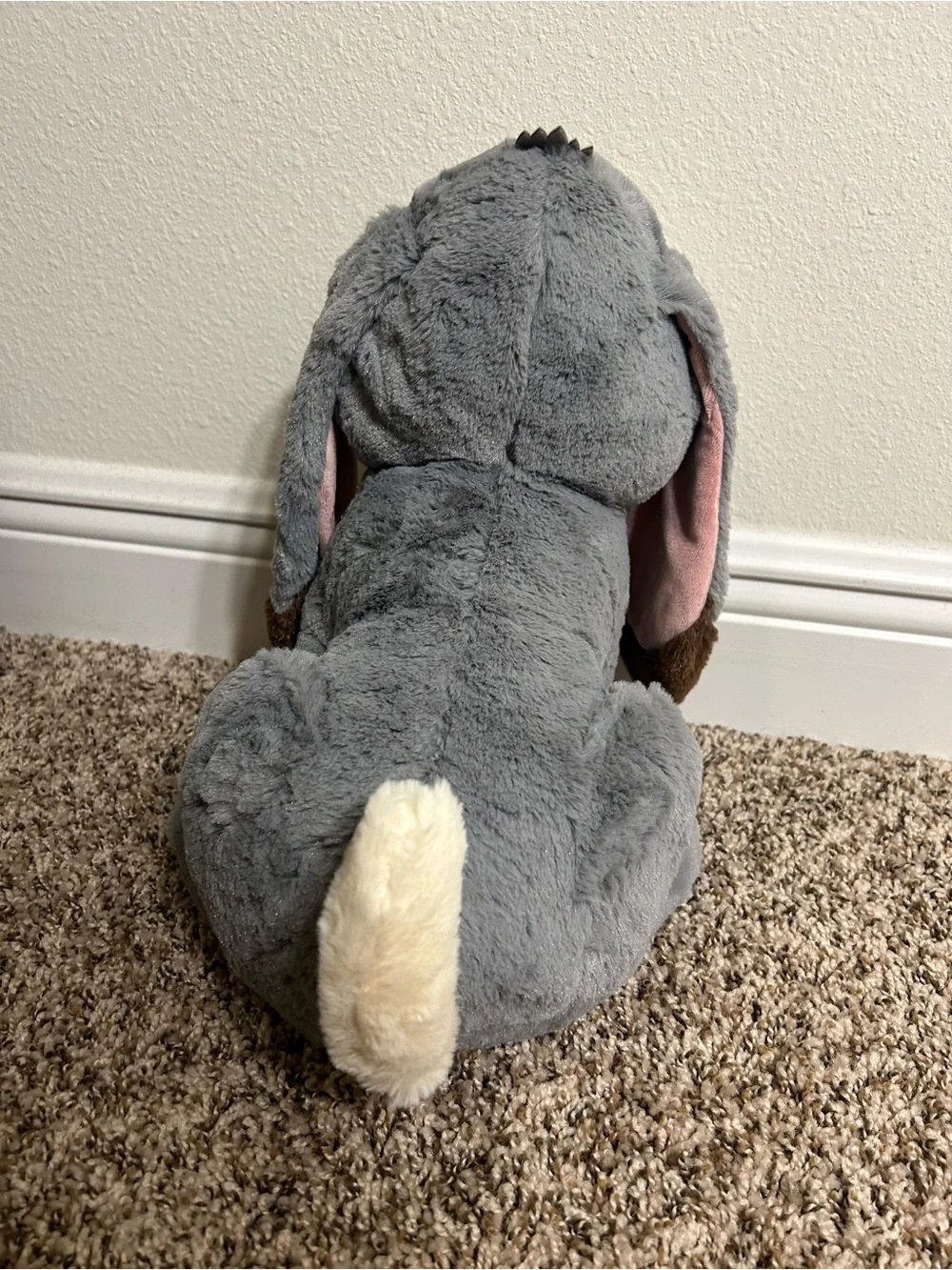 Gray Bunny Plush Toy - Kids Stuffed Animal Disney kohls - 12”